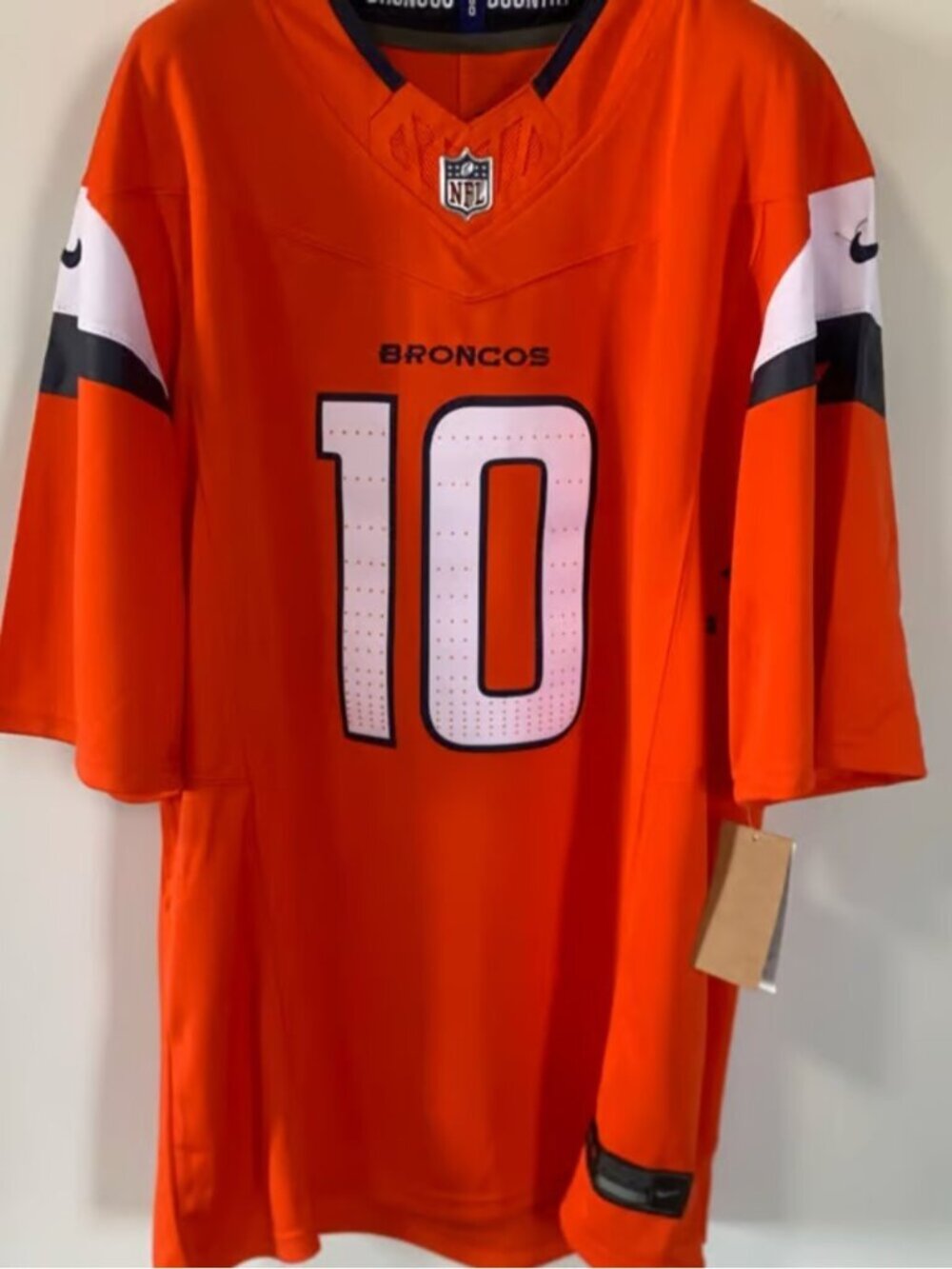 Bo Nix Orange Stitched Jersey Vapor